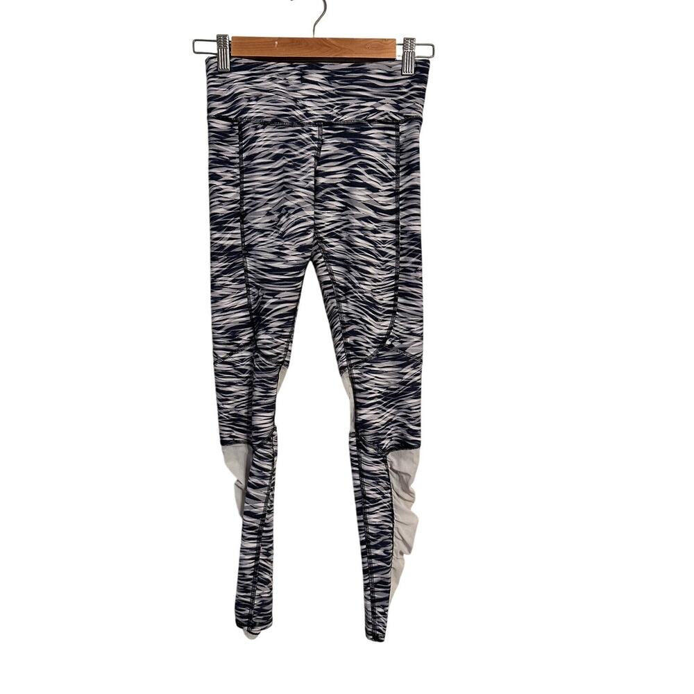 ALO Yoga Runway Tight Ruffle Mesh Full Length Leggings Size Small